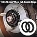 Hihaha Car Wheel Hub Centric Rings Durable Wheels Center Shaft Shock Absorbing Hubrings Black 4 Pcs OD 112.1mm to ID 78.1 mm Polycarbonate Durable Material