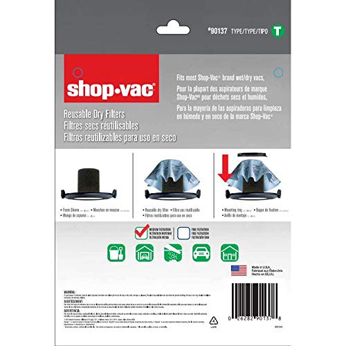 Mejores precios y opiniones de Shop vac filtros los más solicitados. 14 Imagen adicional