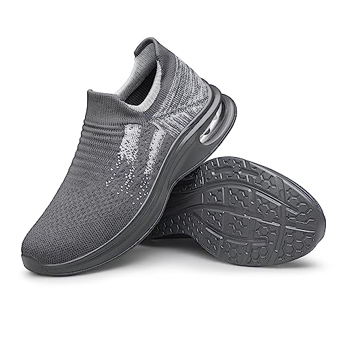 Image of vibdiv Shoes for Men Sock Sneakers Pull-on Casual Lightweight Breathable Comfortable