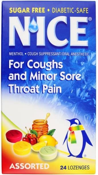 N'ice Lozenges Sugar Free Cherry - 24 lozenges (Pack 3)