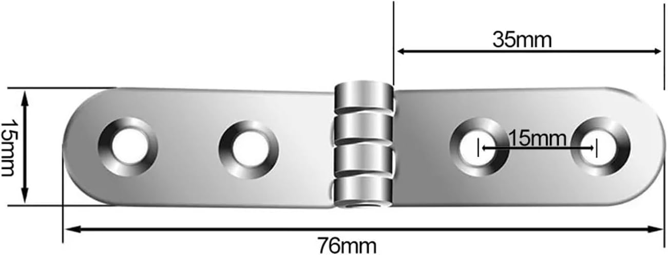 Adjustable Hinges Door Closing Hinges 2pcs Foldable Hinge Flap Screw-On for Rounded Corner Buffer Furniture Hardware