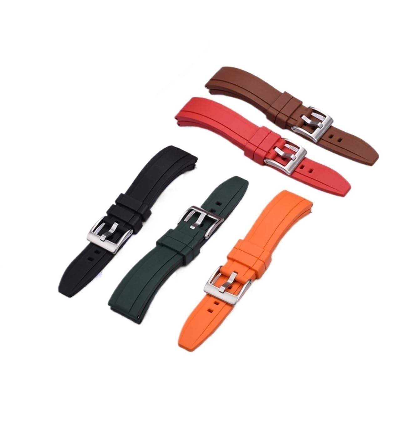 SiChouwz, cinturino per orologio in gomma vulcanizzata FKM di alta qualità, 20 mm, 22 mm, 24 mm, a sgancio rapido