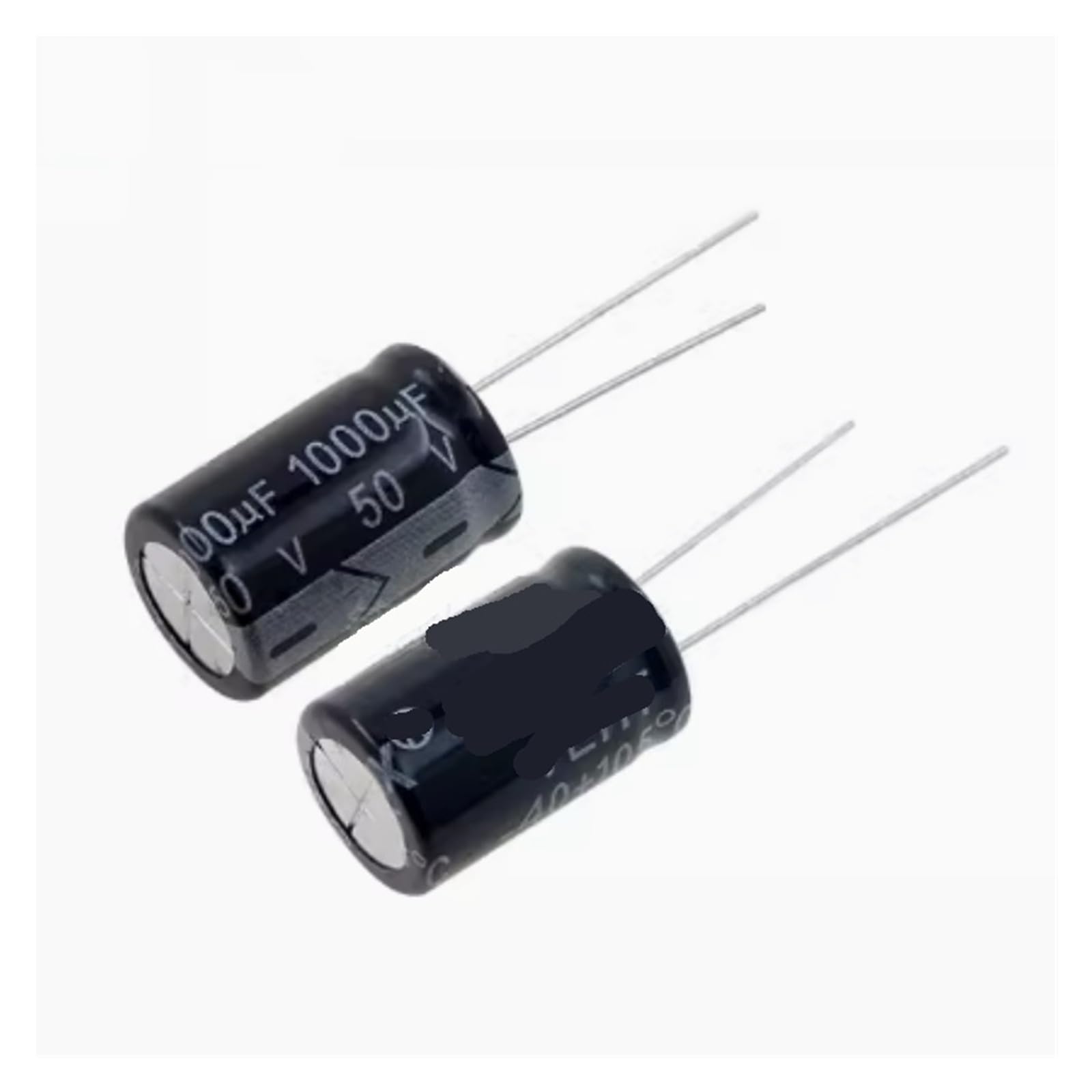Condensateur électrolytique 50V 1000uF en aluminium pour vos circuits électroniques - Lot de 10