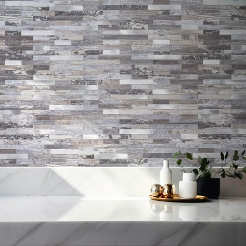 Azulejos autoadhesivos de madera y metal StyloVue para renovar su cocina y caravana 4