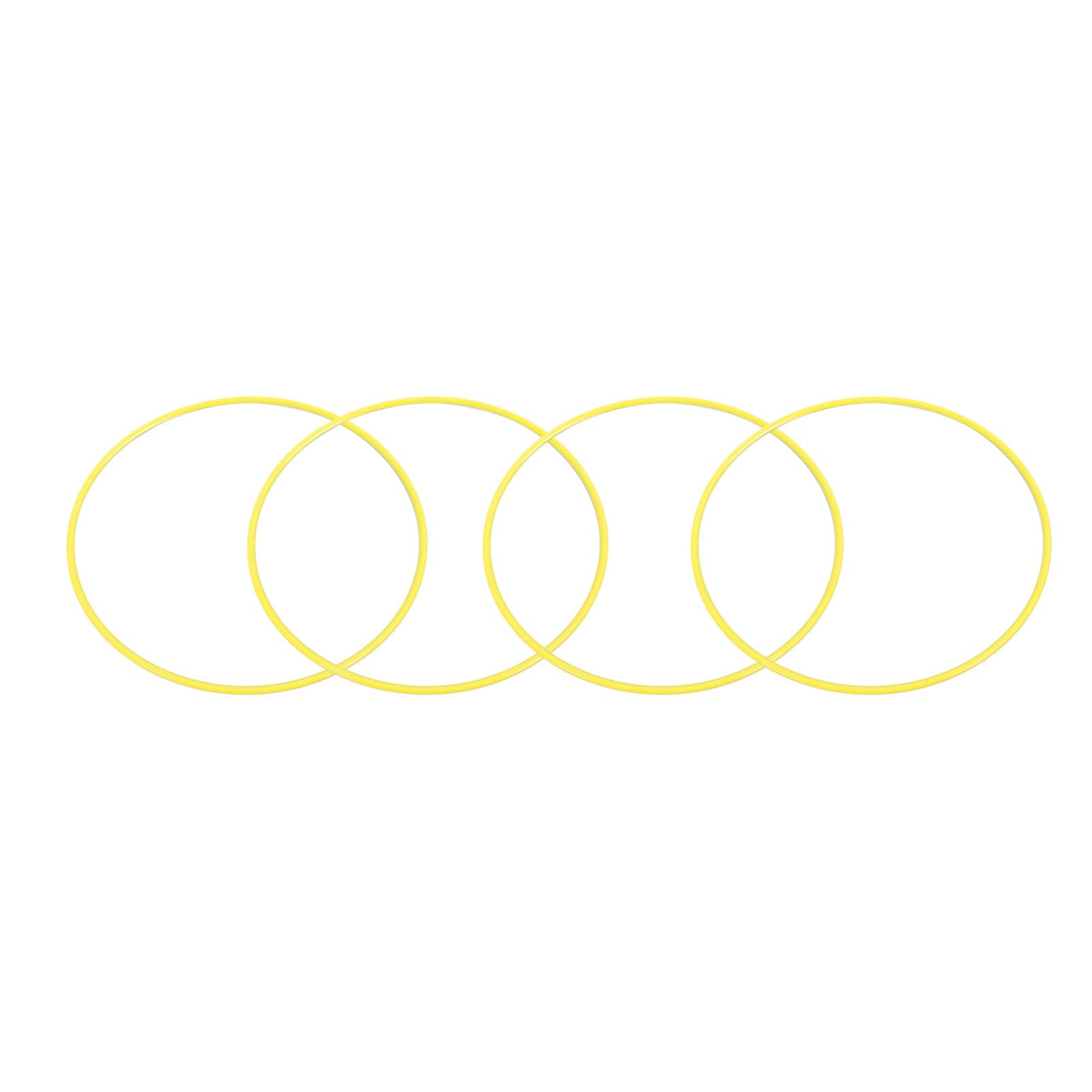 4PCS Wheel Rim Protector Scratch 20 Inch ABS Car Rim Guard Ring Exterior Decorative Accessories Yellow