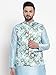 Elina fashion Men's Indian Satin Nehru Jacket || Printed Bandhgala Jodhpuri Sleeve Less ONLY Waistcoat