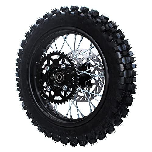 image for YLQYYH Rim tube tire 80/100-12 3.00-12 12-15MM axle 12