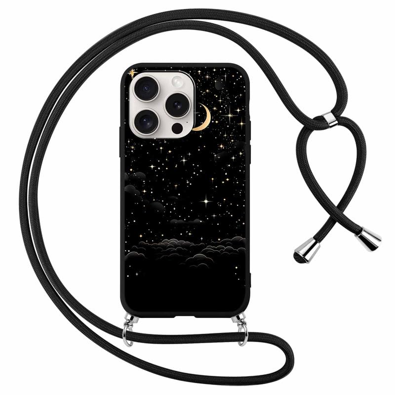 Foonary Cover con Cordino per Apple iPhone 15 Plus 6,7, Custodia con Laccio Collana Tracolla Aesthetic Disegni Morbido Silicone Necklace Regolabile Protettiva Corda Case per iPhone 15Plus, Leopardata