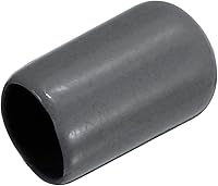 Vista 53 de uxcell 200 tapas de goma de 0.051 in (1/16") de vinilo redondo de vinilo para pernos de tubo, protectores de rosca de tornillo, color negro