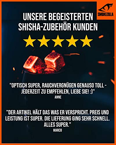 SMOKEZILLA® Ice Bazooka COOLIN - Shisha Mundstück Set In Rot - Hochwertiges Shisha Zubehör Aus Aluminium - Inklusive… – Bild 8