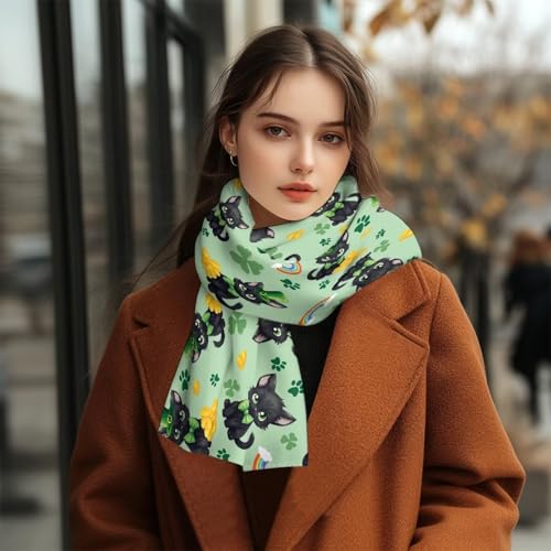 Plush Scarf for Men and Women Warm Oversized Shawl Scarf4