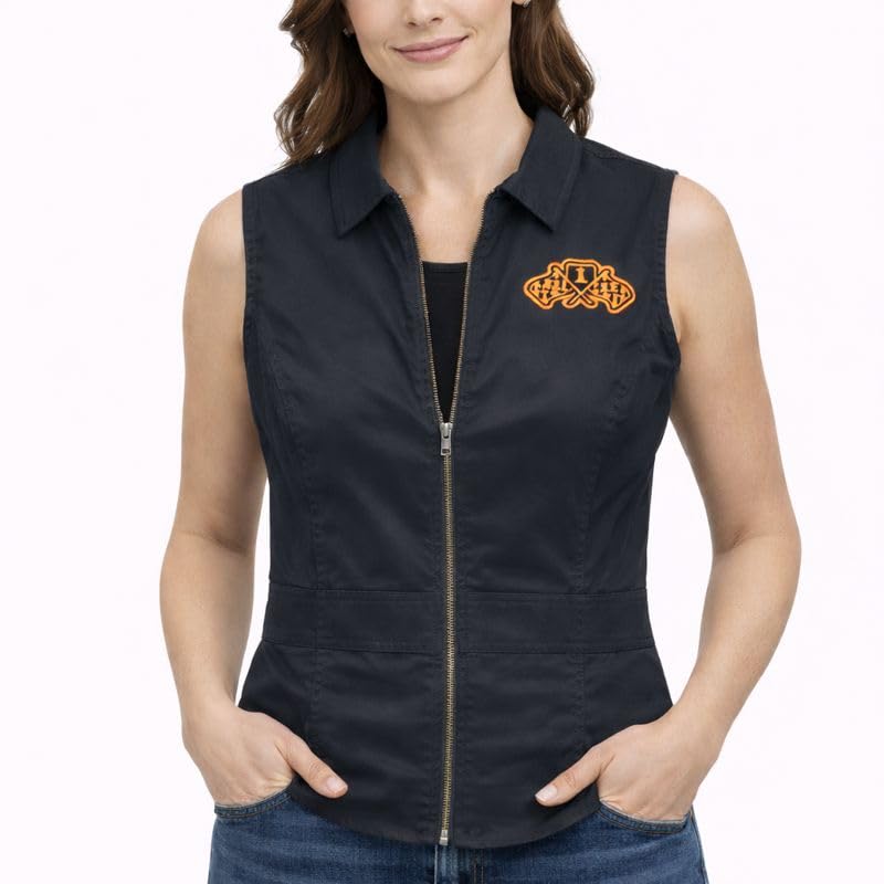 y414185　レディース　BLK M Amazon.com: Harley-Davidson Women's Ritual Racing Sleeveless Shirt