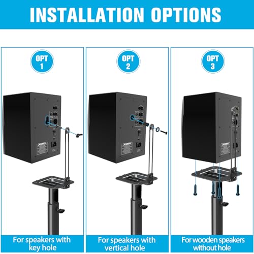 Mounting Dream HM5402-1 Speaker Stands - Height Adjustable Speaker Stand thumb #2