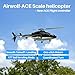 Flywing Airwolf-ACE RC Helicopters FW450 6CH Scale RC Helicopter RTF ACE Flight Control FLYWING GPS Scale Helicopter Airwolf Aircraft Simulation (RTF Version) One Key Return Brushless Motor 450 Size
