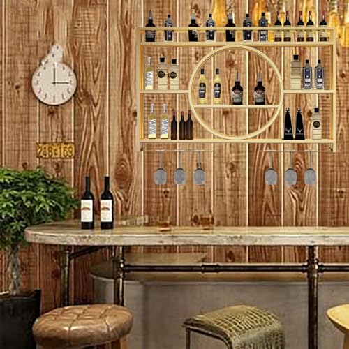 Casier à vin mural et support en verre pour gain de place de cuisine
