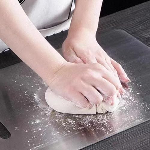 Planche à découper en acier inoxydable double face pour cuisine et camping - 6