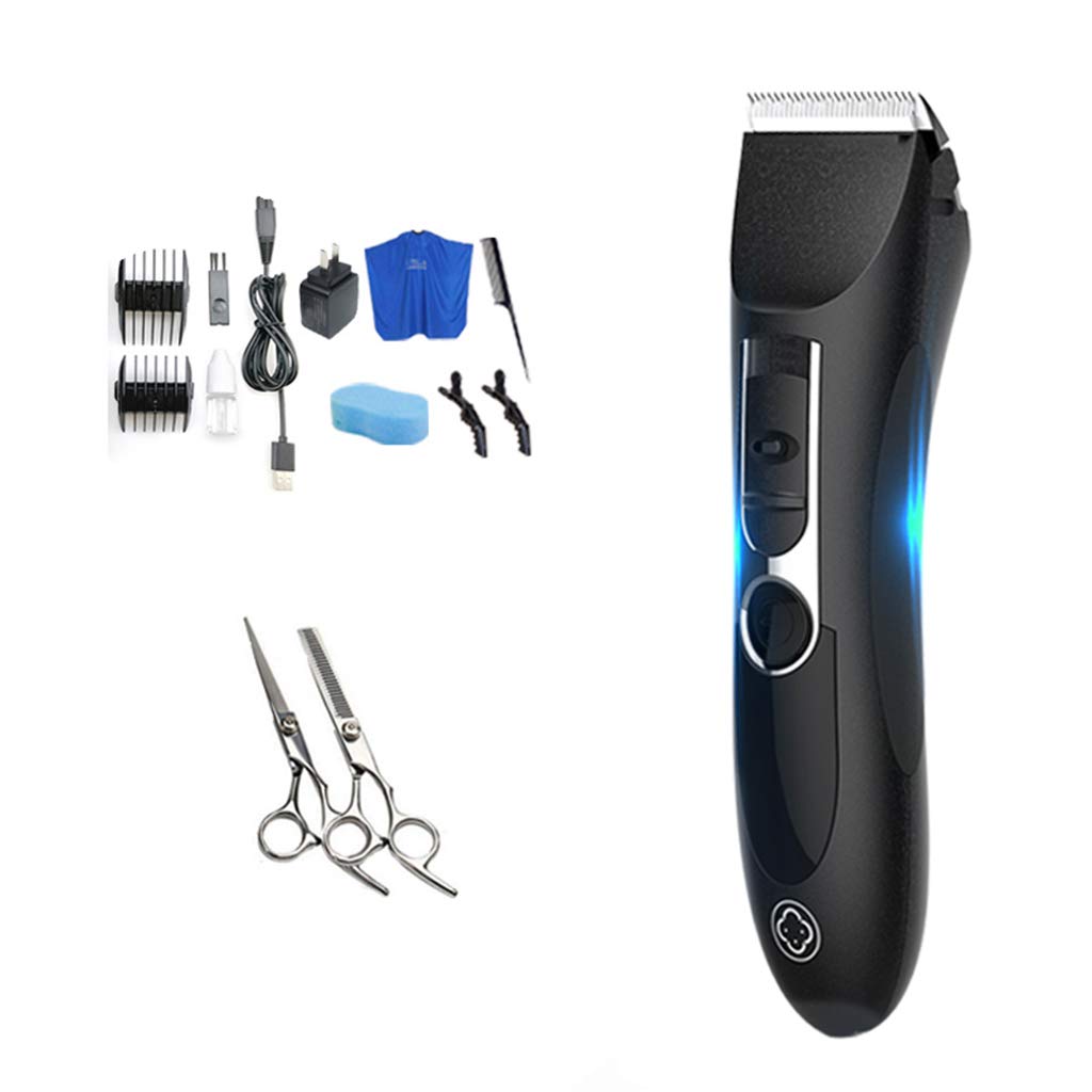 Tagliacapelli elettrico con forte potere pettine, tagliacapelli professionale Tagliacapelli elettrico Taglio di capelli Rasoio elettrico per uso domestico, cavo dati USB per ricarica, testa di tagli