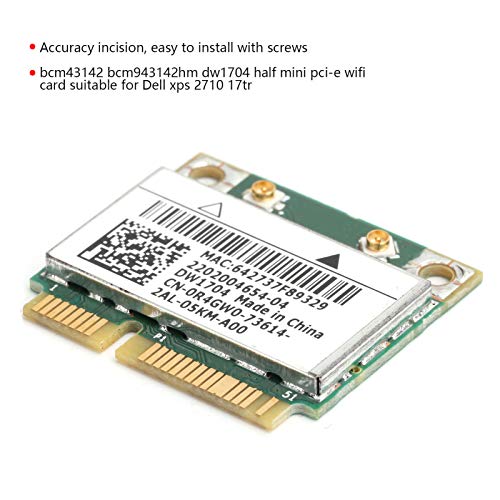 Tarjeta de red inalámbrica bcm943142hm 802.11 b/g/n Half Mini Pci-e WiFi Bluetooth 4.0 para 7/8/10, compatible con xps 2710 17 tr miniatura 3