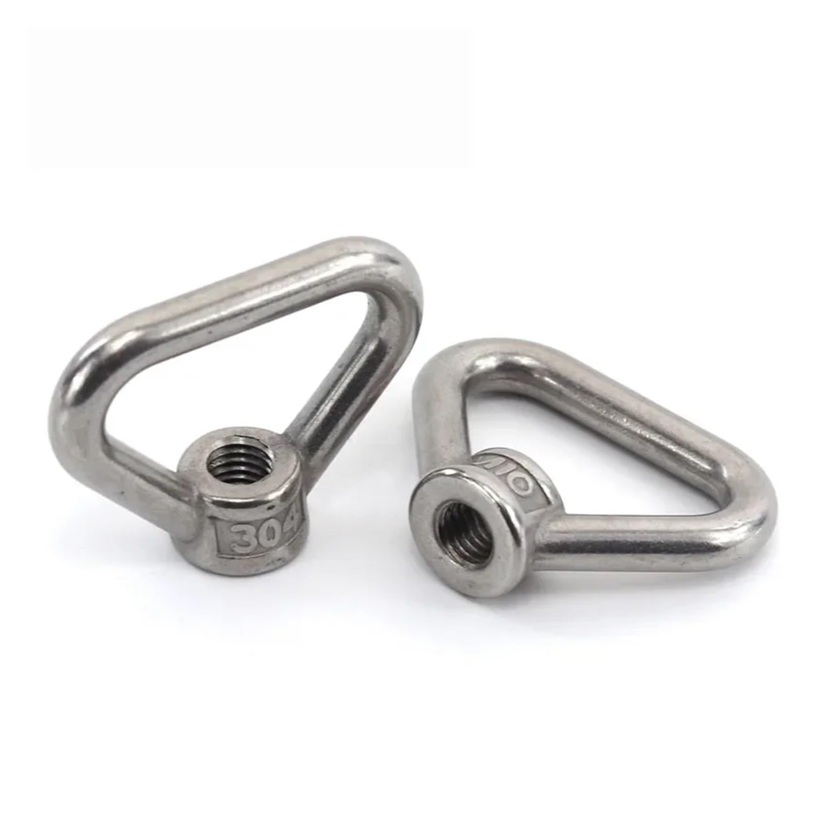 Tuerca de ojo de elevación de forma de anillo tria Tuerca de anillo triangular de acero inoxidable 304, tuercas de ojo de elevación triangulares, tuerca de ojo de elevación M8 M10 M12 M14 M16 M20 M24(