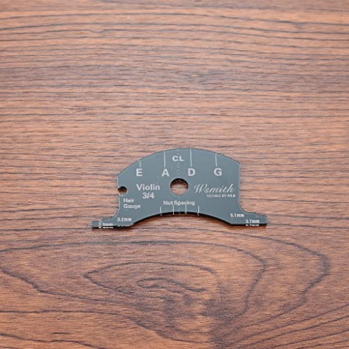 Alnicov Violinenbrücken Reparatur Referenzwerkzeug Griffbrett Schaber Herstellung Vorlage Werkzeug 3/4 schwarz