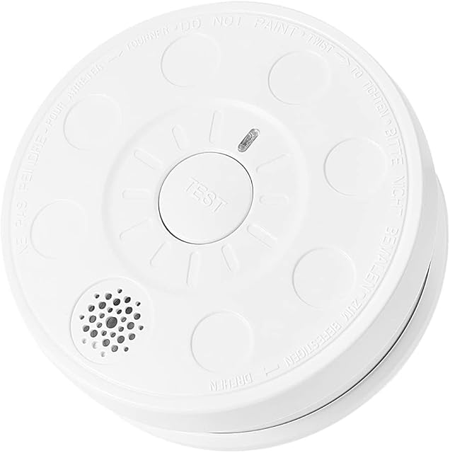 Smoke alarm for home,5-YEAR-Battery Powered, Fire Smoke dectecor with LED Indicator for home and office