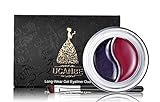 Ucanbe Long Wear Gel Eyeliner, Duo Waterproof Cream Eye Liner Kit,Rose Matte & Violet Shimmer, 0.14 Oz.