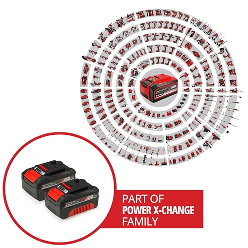 original einhell système à double batterie 4,0 ah twinpack power x change (li ion, 18v, 2x 4,0 ah, adapté à tous les appareils pxc, gestion proactive de la batterie, cycles de charge adaptés à l'état)