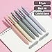 Mr. Pen- Retractable Gel Pens for Journaling, 6 Pack, 0.5 mm Black Ink, Morandi Barrels, Smooth Writing Aesthetic Pens for Women