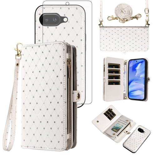 Coque Pixel 9A avec sangle bandoulière pour garder les mains libres en soirée