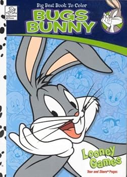 Paperback Big Best Book to Color: Bugs Bunny: Looney Games Book