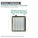 Crucial Vacuum Replacement Vacuum Filter Compatible with Dirt Devil Vacs - Part F45 - Fits Models Pets Canister SD40000, EZ Lite Canister SD40010, Parts 2KQ0107000 2-KQ0107-000 F45 F-45 Bulk (1-Pack)