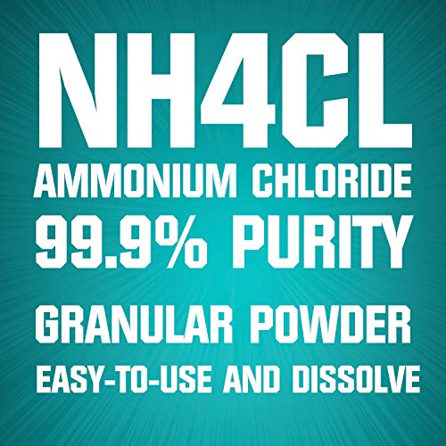 Ecoxall Chemicals - Number 1-99.9-Percent Ammonium Chloride Powder - Anhydrous 2 Pounds - Multiple Uses - Highly Effective for use in Wood Burning, Pyrotechnics, Veterinary, and Laboratories
