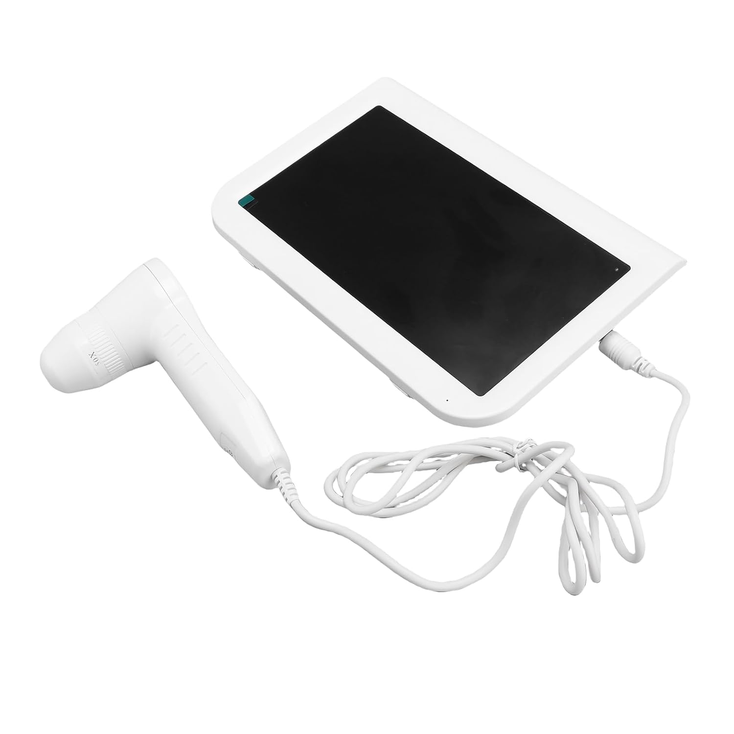 10.2 Inch Skin Diagnosis Hair Analyzer, 50X 200X Lens Skin Scalp Detector Rechargeable Hair Follicle Detector for Nails Hair Skin Blackheads Beards (US Plug)