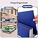 BIBRADAA® 10 Packs Blue Folders,Paper Folder Surface with Waterproofing,Letter Size,Holds 100 Plus Sheets,for School,Office,Business. (10, Blue)