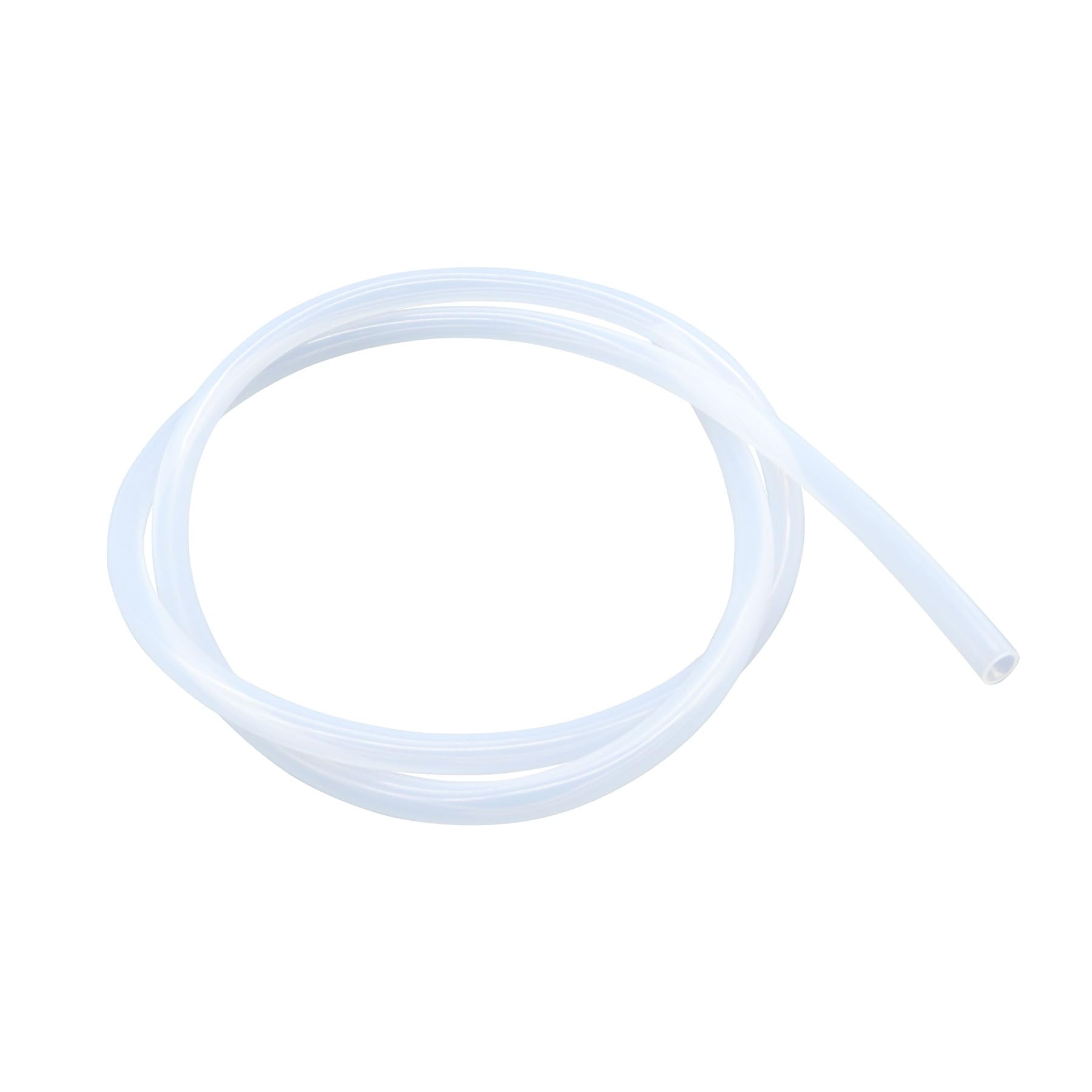 LAVMHAB Clear Silicone Tube Food Grade Hoses Size 6mm x 9mm, Length 2m (6.5ft), Thickness 1.5mm, Flexible Rubber Silicone Tubing for Air Hoses Water Pipes