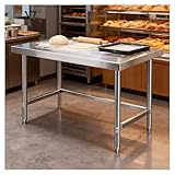 Acier inoxydable robuste : Fabriqué en acier inoxydable épais avec une finition mate brossée, lisse et brillante, facile à nettoyer, résistant à la rouille et conçu for une utilisation à long terme