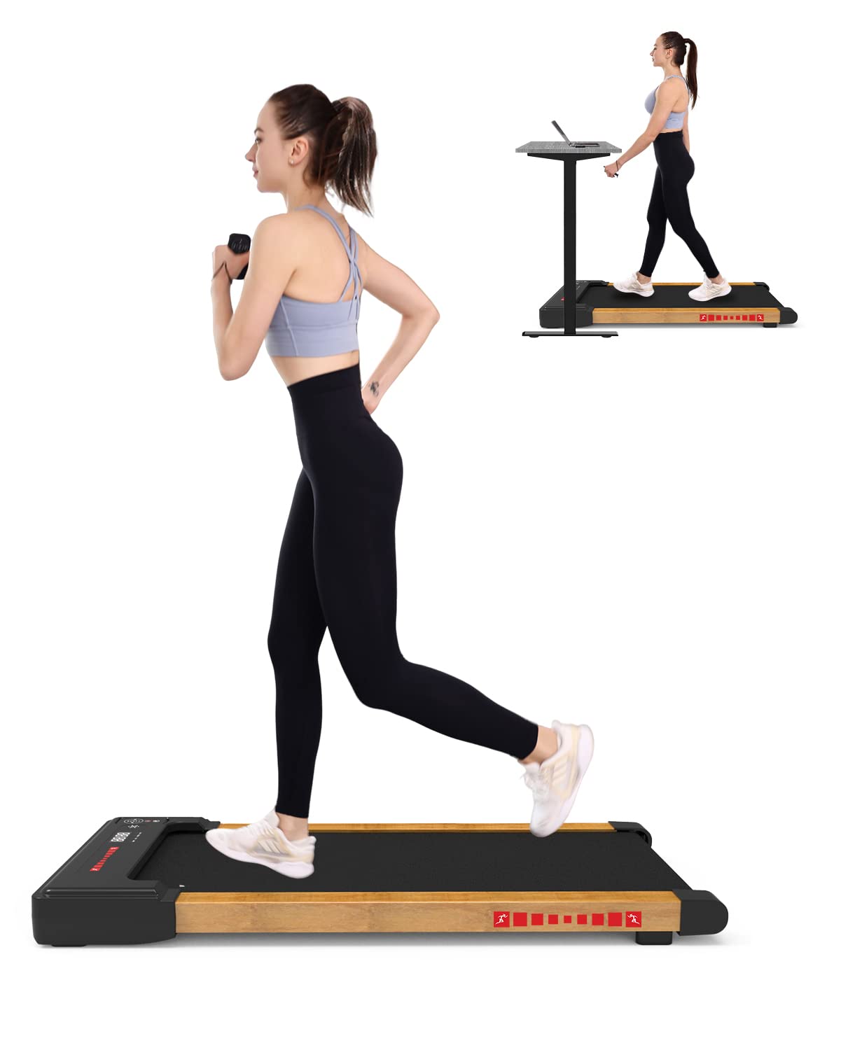 Bestports Under Desk Treadmill, 2.25HP Walking Treadmill Under Desk 265