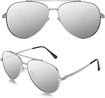 Polarized Aviator Sunglasses for Men and Women, Classic Pilot Sun Glasses with Premium Metal Frame and UV Protection