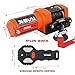 X-BULL 3500LBS Electric Winch -12V Synthetic Rope Electric Winch for Towing ATV/UTV Off Road with Mounting Bracket Wireless Remote New