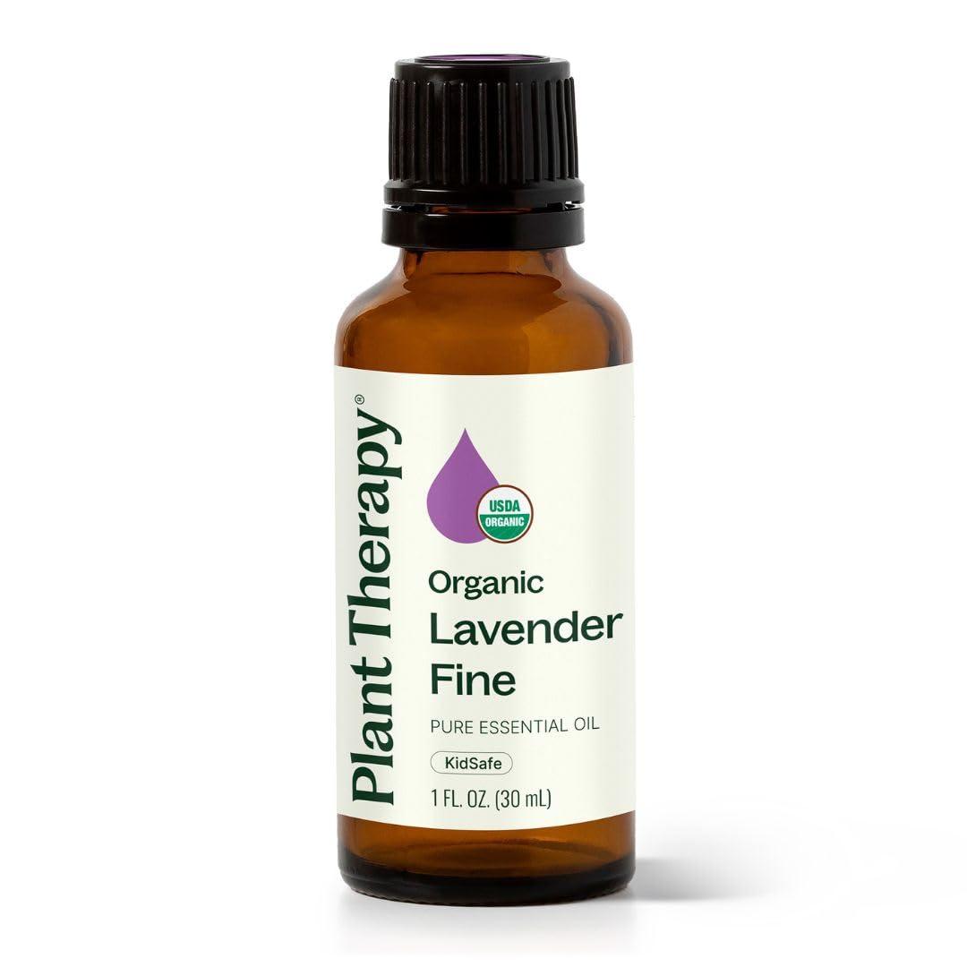 USDA Certified Organic Lavender Fine Essential Oil. 100% Pure, Undiluted, Therapeutic Grade. 30 mL (1 Ounce).