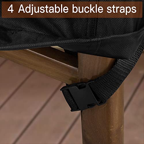 Taufey Patio Chair Covers, 31''Lx38''Dx30''H 600D Heavy Duty Rip-Stop And Waterproof Outdoor Chair Covers (2 Pack - Medium, Black) #TOP5