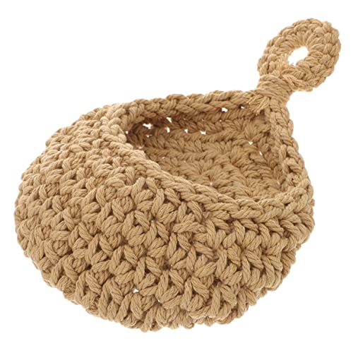 Cabilock Cesto Portafrutta Da Parete Per Verdure Cestini Portaoggetti Intrecciati Fatti A Mano Accessorio Da Cucina Salvaspazio Per La Casa