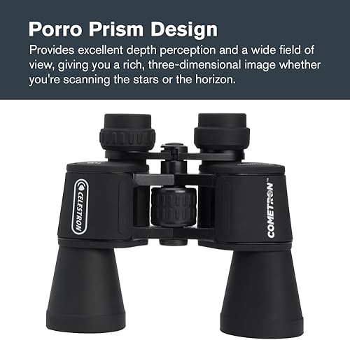 Miniatura 10 de Celestron 71198 Cometron 7x50 - Binoculares (negro) con adaptador básico para smartphone de 1.25 pulgadas