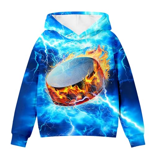 Felpa con Cappuccio a Tema Invernale per Ragazzi, a Maniche Lunghe, con fantastiche Stampe di Cartoni Animati, per Bambini e Giochi all'aperto, Abbigliamento Sportivo Casual e Comodo per l'autunno e