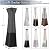 PureFit Waterproof Pyramid Torch Patio Heater Covers with Zipper, Heavy Duty Garden Windproof Heater Protector, UV-resistant Windproof Standing Heater Covers, Black, 23”L x 23”W x 90”H