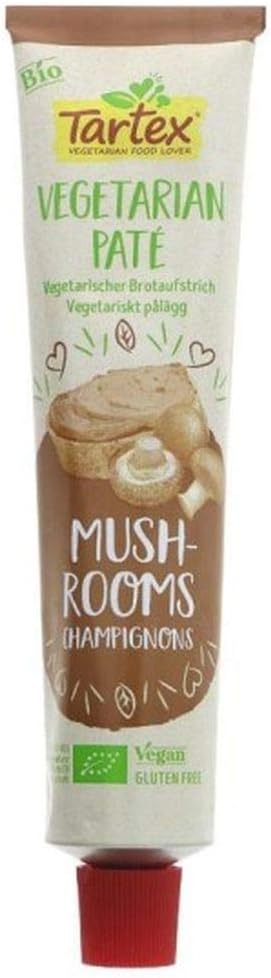 Tartex Organic Mushroom Pate 200 g (Pack of 4)