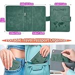 Passport Holder for Travel Essentials, 2 Pack Rfid Passport Cover for Women Men - Image 5