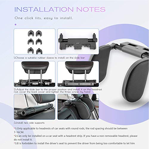 Almohada reposacabezas para asiento de auto ajustable miniatura 7