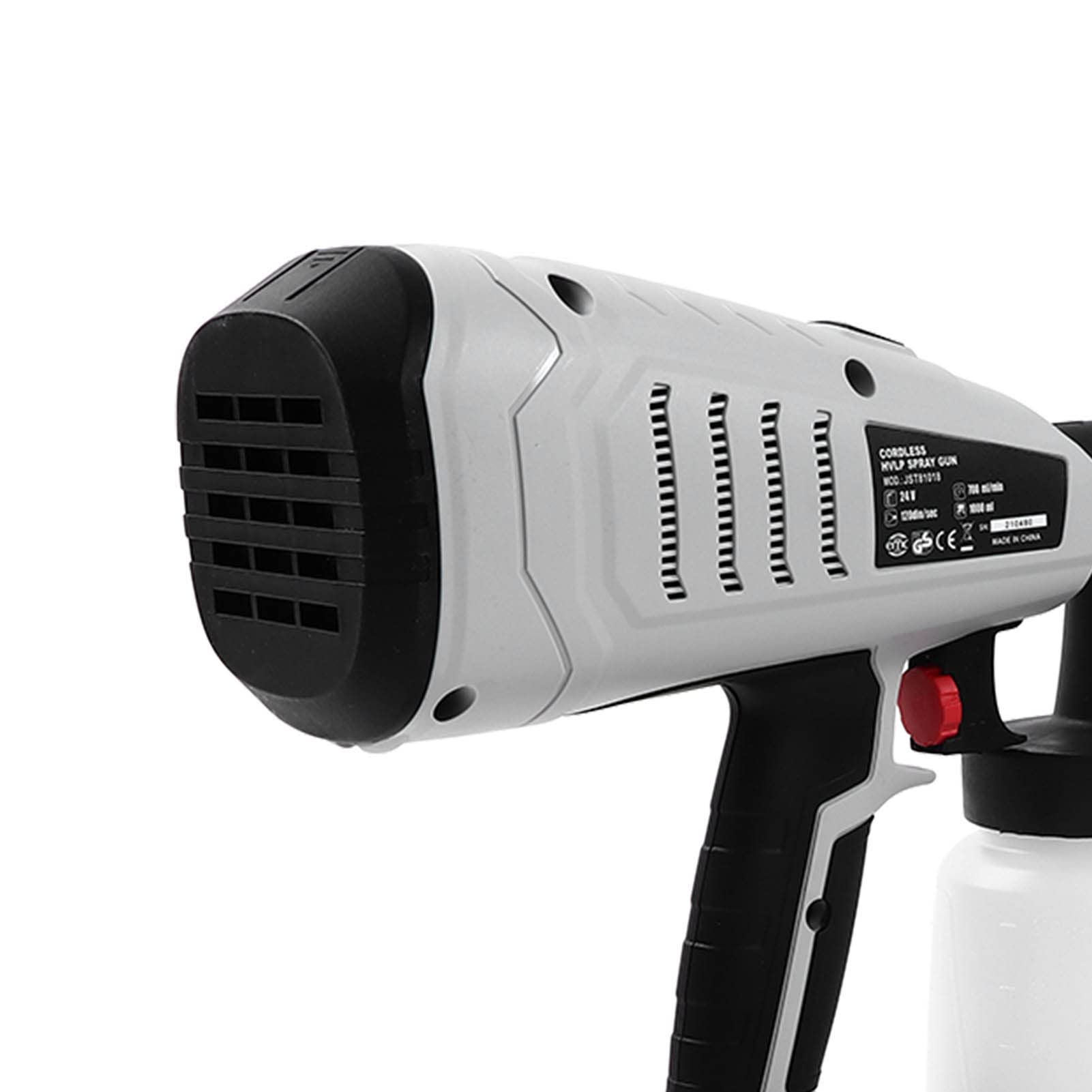 Pistola de pintura eléctrica de alta presión, 800 W, para paredes interiores, 1000 ml