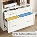 Tribesigns 5-Shelf Bookcase with File Cabinet Drawer, 72